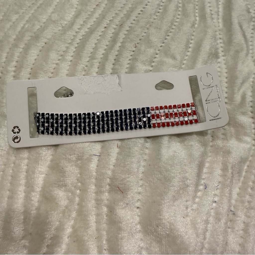 10 For $10 Icing Patriotic Rhinestone Bracelet